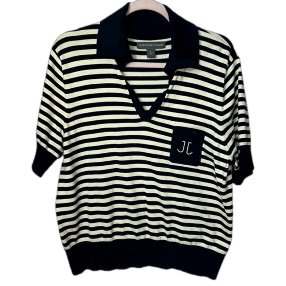 Josephine Chaus Silk Blend Short Sleeve Sweater